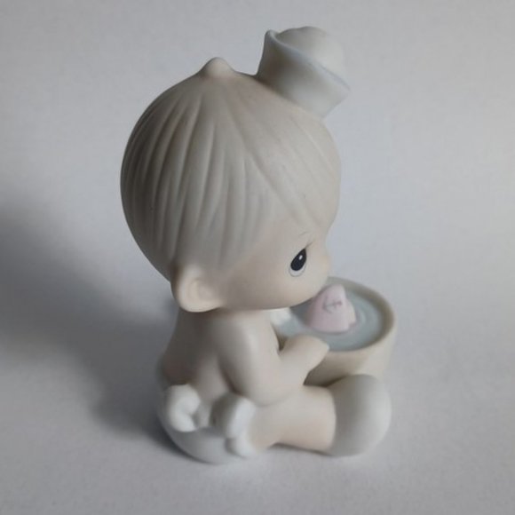 Precious Moments "I would be sunk without you" Sailor Baby with Boat 102970 1987 - Picture 7 of 14